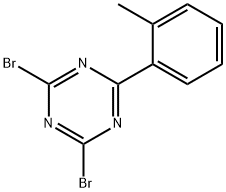 2,4-Dibromo-6-(2-tolyl)-1,3,5-triazine Struktur