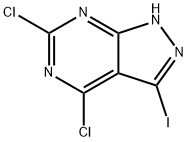 4,6-Dichloro-3-iodo-1H-pyrazolo[3,4-d]pyrimidine Struktur