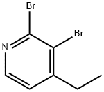 2,3-Dibromo-4-ethylpyridine Struktur