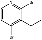 2,4-Dibromo-3-(iso-propyl)pyridine Struktur