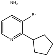 3-BROMO-2-CYCLOPENTYLPYRIDIN-4-AMINE Struktur