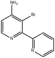 3-BROMO-2-(PYRIDIN-2-YL)PYRIDIN-4-AMINE Struktur