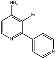 3-BROMO-2-(PYRIDIN-4-YL)PYRIDIN-4-AMINE Struktur