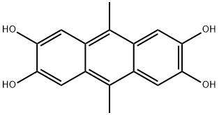 9,10-dimethylanthracene-2,3,6,7-tetraol Struktur