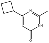 4-hydroxy-6-cyclobutyl-2-methylpyrimidine Struktur