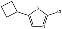 2-Chloro-5-(cyclobutyl)thiazole Struktur