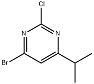 2-Chloro-4-bromo-6-(iso-propyl)pyrimidine Struktur