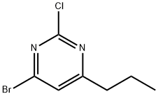 2-Chloro-4-bromo-6-(n-propyl)pyrimidine Struktur