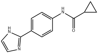 N-[4-(1H-imidazol-2-yl)phenyl]cyclopropanecarboxamide Struktur