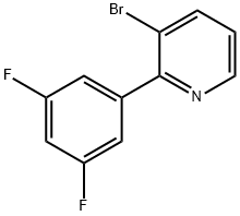 3-Bromo-2-(3,5-difluorophenyl)pyridine Struktur