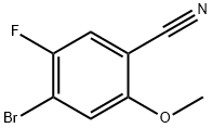 4-Bromo-5-fluoro-2-methoxy-benzonitrile Struktur