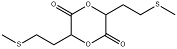 3,6-bis-[2-(methylthio)ethyl]-1,4-dioxane-2,5-dione Struktur