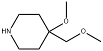 4-Methoxy-4-(methoxymethyl)piperidine Struktur