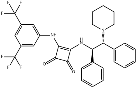 3-[[3,5-Bis(trifluoromethyl)phenyl]amino]-4-[[(1R,2R)-1,
2-diphenyl-2-(1-piperidinyl)ethyl]amino]-3-cyclobutene-1,
2-dione price.