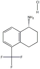 (R)-5-(trifluoromethyl)-1,2,3,4-tetrahydronaphthalen-1-amine hydrochloride Struktur