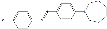 1-{4-[(E)-2-(4-bromophenyl)diazen-1-yl]phenyl}azepane Struktur