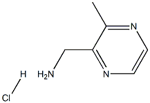 (3-Methylpyrazin-2-yl)methanamine hydrochloride Struktur