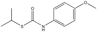 N-(4-methoxyphenyl)(propan-2-ylsulfanyl)formamide Struktur