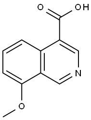 8-methoxyisoquinoline-4-carboxylic acid Struktur