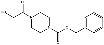 benzyl 4-(2-hydroxyacetyl)piperazine-1-carboxylate Struktur