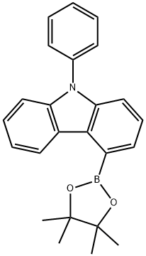 9-phenyl-4-(4,4,5,5-tetramethyl-1,3,2-dioxaborolan-2-yl)-9H-carbazole Struktur