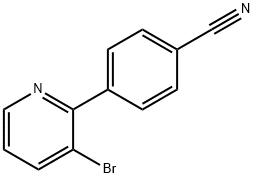 3-Bromo-2-(4-cyanophenyl)pyridine Struktur