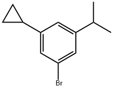 3-(iso-Propyl)-5-cyclopropylbromobenzene Struktur