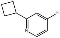 4-Fluoro-2-(cyclobutyl)pyridine Struktur