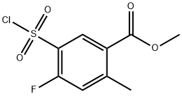 methyl 5-(chlorosulfonyl)-4-fluoro-2-methylbenzoate, 1566997-25-8, 結(jié)構(gòu)式