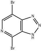 4,7-dibromo-3H-[1,2,3]triazolo[4,5-c]pyridine Struktur