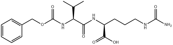 L-Ornithine, N-[(phenylmethoxy)carbonyl]-L-valyl-N5-(aminocarbonyl)- Struktur