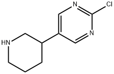 2-Chloro-5-(piperidin-3-yl)pyrimidine Struktur