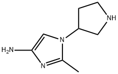 1-(Pyrrolidin-3-yl)-2-methylimidazol-4-amine Struktur