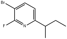 3-Bromo-2-fluoro-6-(sec-butyl)pyridine Struktur