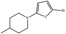 2-Bromo-5-(4-methylpiperidin-1-yl)thiophene Struktur