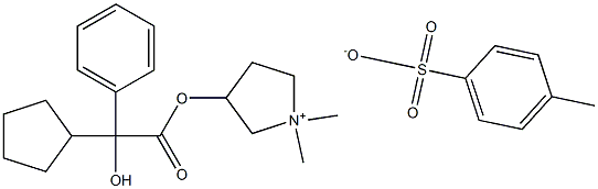 Glycopyrronium tosylate Struktur