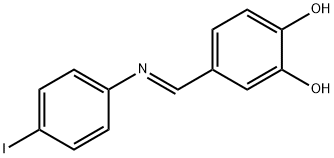 4-{[(4-iodophenyl)imino]methyl}-1,2-benzenediol Struktur