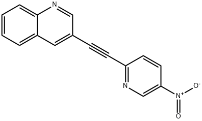 3-(5-Nitro-pyridin-2-ylethynyl)-quinoline Struktur