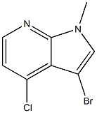 3-bromo-4-chloro-1-methyl-1H-pyrrolo[2,3-b]pyridine Struktur