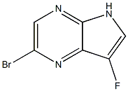 2-bromo-7-fluoro-5H-pyrrolo[2,3-b]pyrazine Struktur