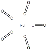 ruthenium pentacarbonyl Struktur