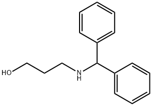 3-[(diphenylmethyl)amino]propan-1-ol Struktur