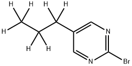 2-Bromo-5-(n-propyl-d7)-pyrimidine Struktur