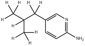 2-Amino-5-(iso-butyl-d9)-pyridine Struktur