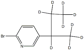 2-Bromo-5-(sec-butyl-d9)-pyridine Struktur