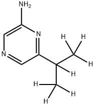 2-Amino-6-(iso-propyl-d7)-pyrazine Struktur