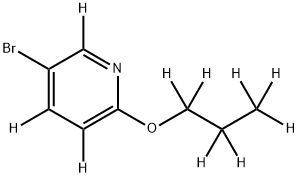 3-Bromo-6-(n-propoxy)pyridine-d10 Struktur