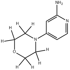 2-Amino-4-(morpholino-d8)-pyridine Struktur