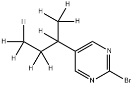 2-Bromo-5-(sec-butyl-d9)-pyrimidine Struktur