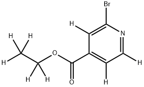 2-Bromo-4-ethoxycarbonylpyridine-d8 Struktur